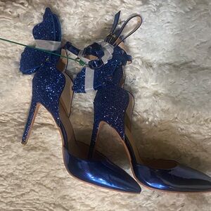 Sparkling Midnight Blue Stiletto Heels